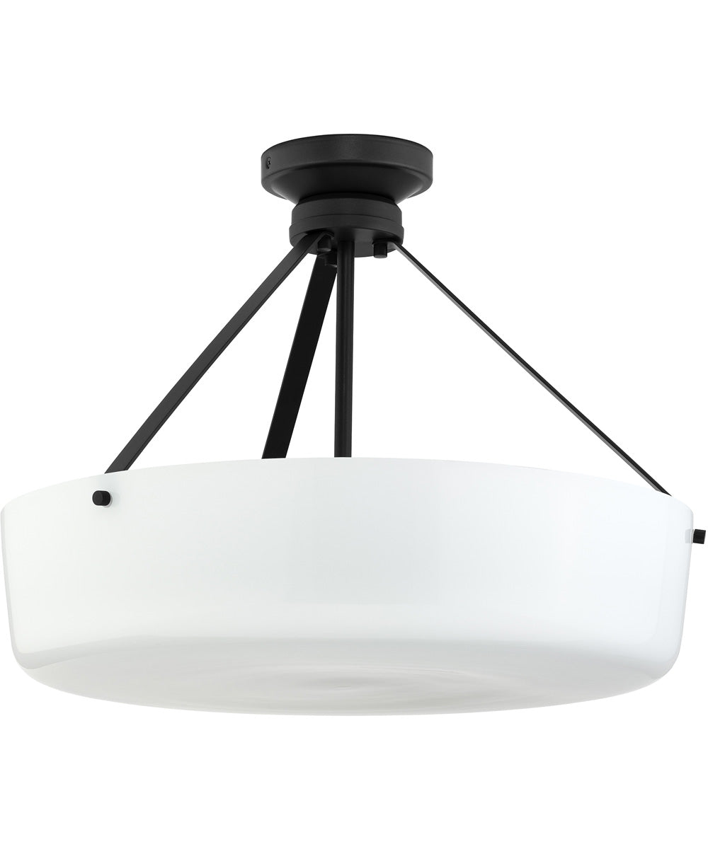 Lieon 3-Light Convertible Pendant Black