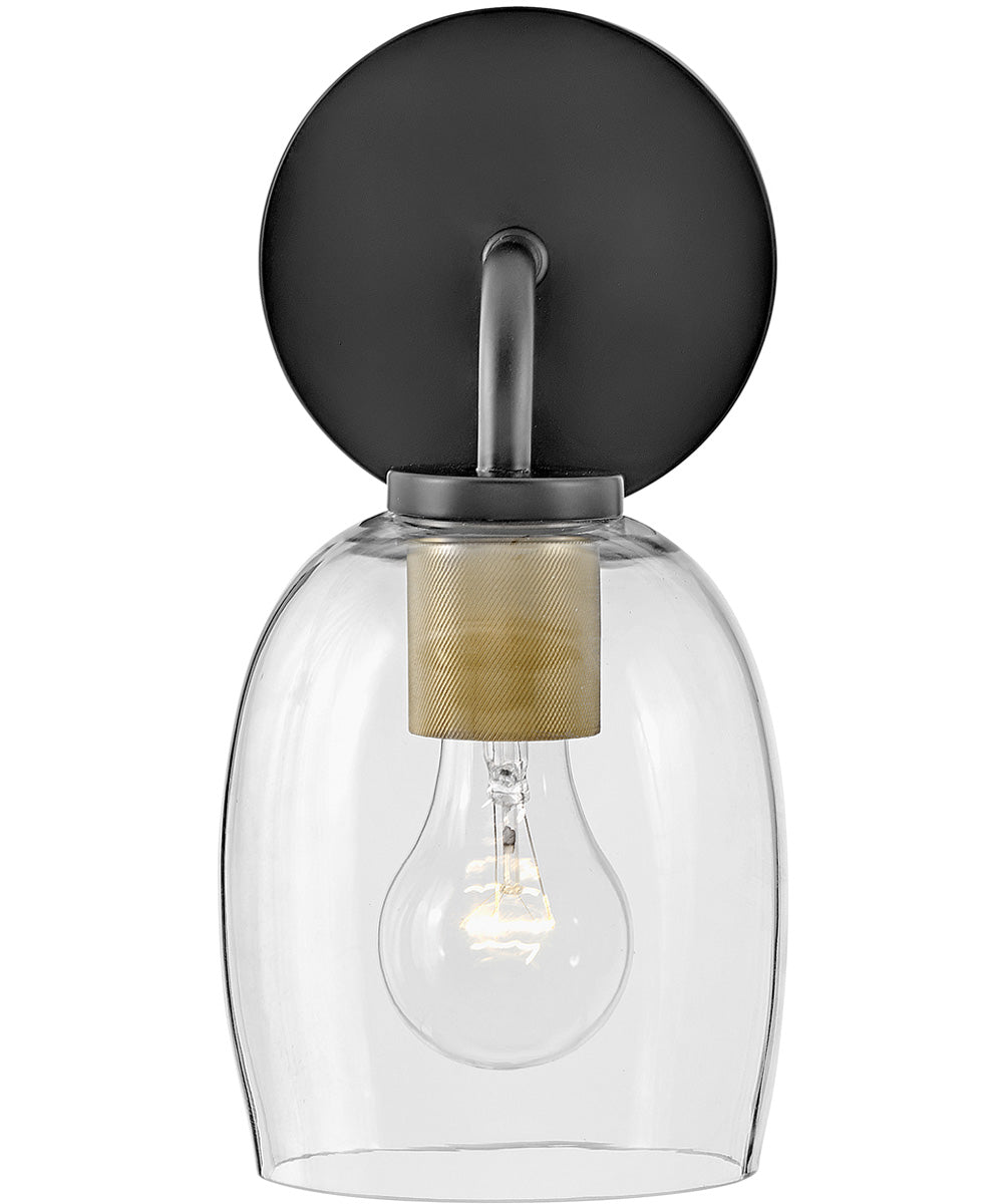 Percy 1-Light Medium Single Light Vanity in Black