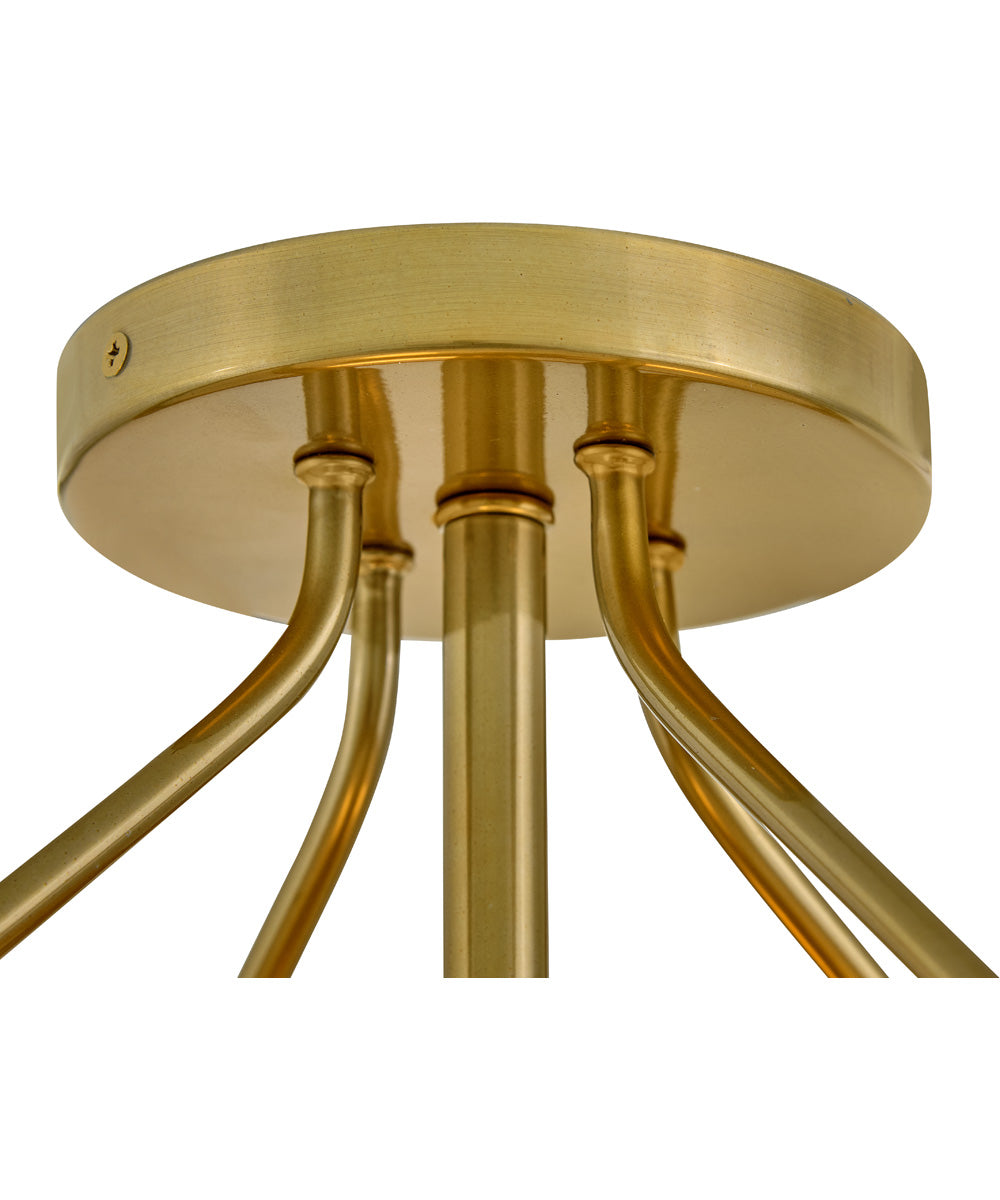 Gus 3-Light Medium Semi-Flush Mount in Gold