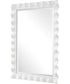 Haya White Scalloped Mirror