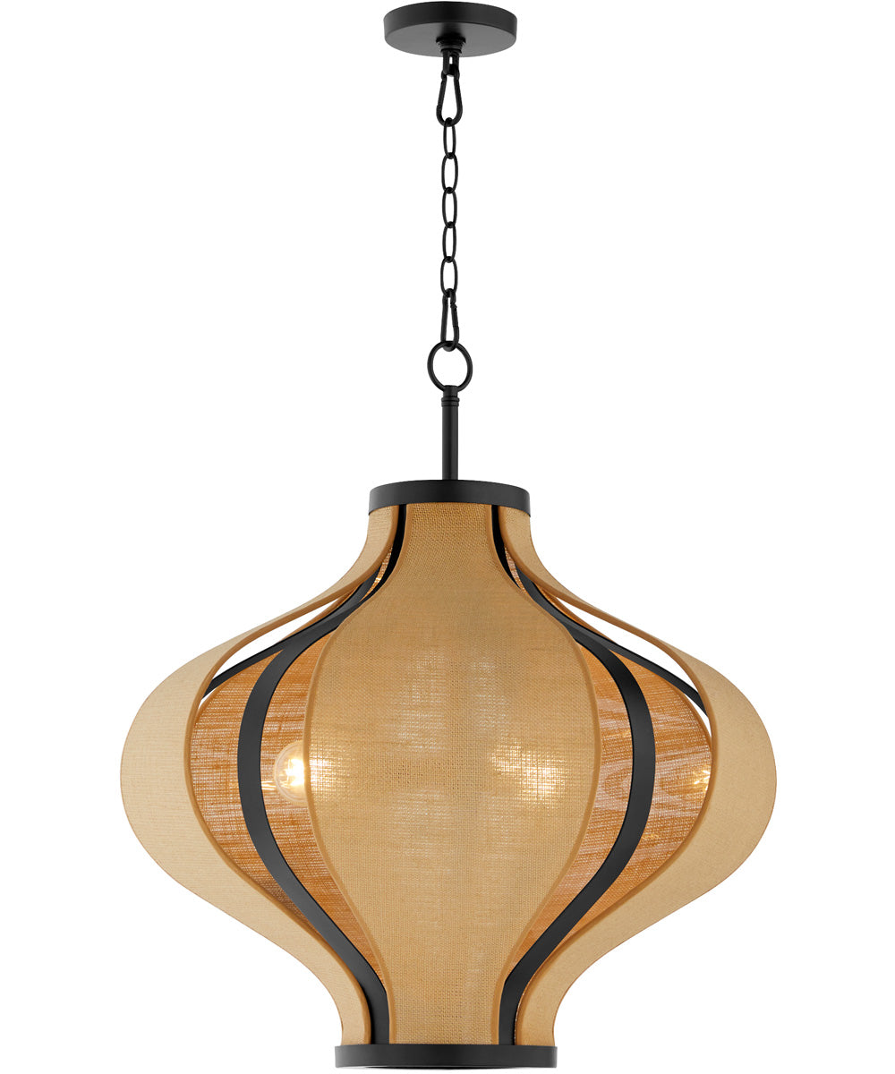 Monroe 3-light Pendant Matte Black