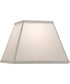 6x11x10 Oyster Silksheen Tapered Square Hardback Lampshade