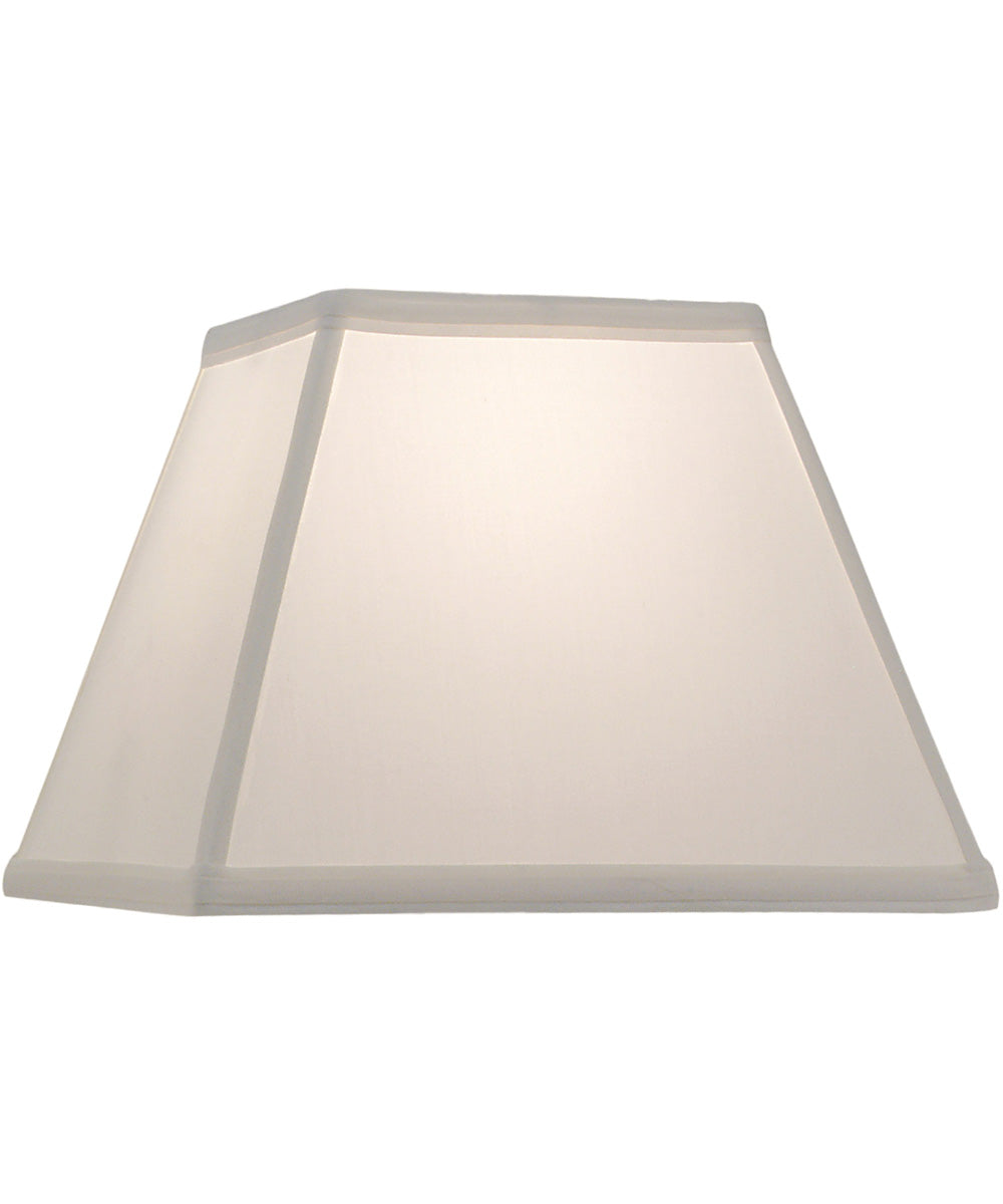 6x11x10 Oyster Silksheen Tapered Square Hardback Lampshade