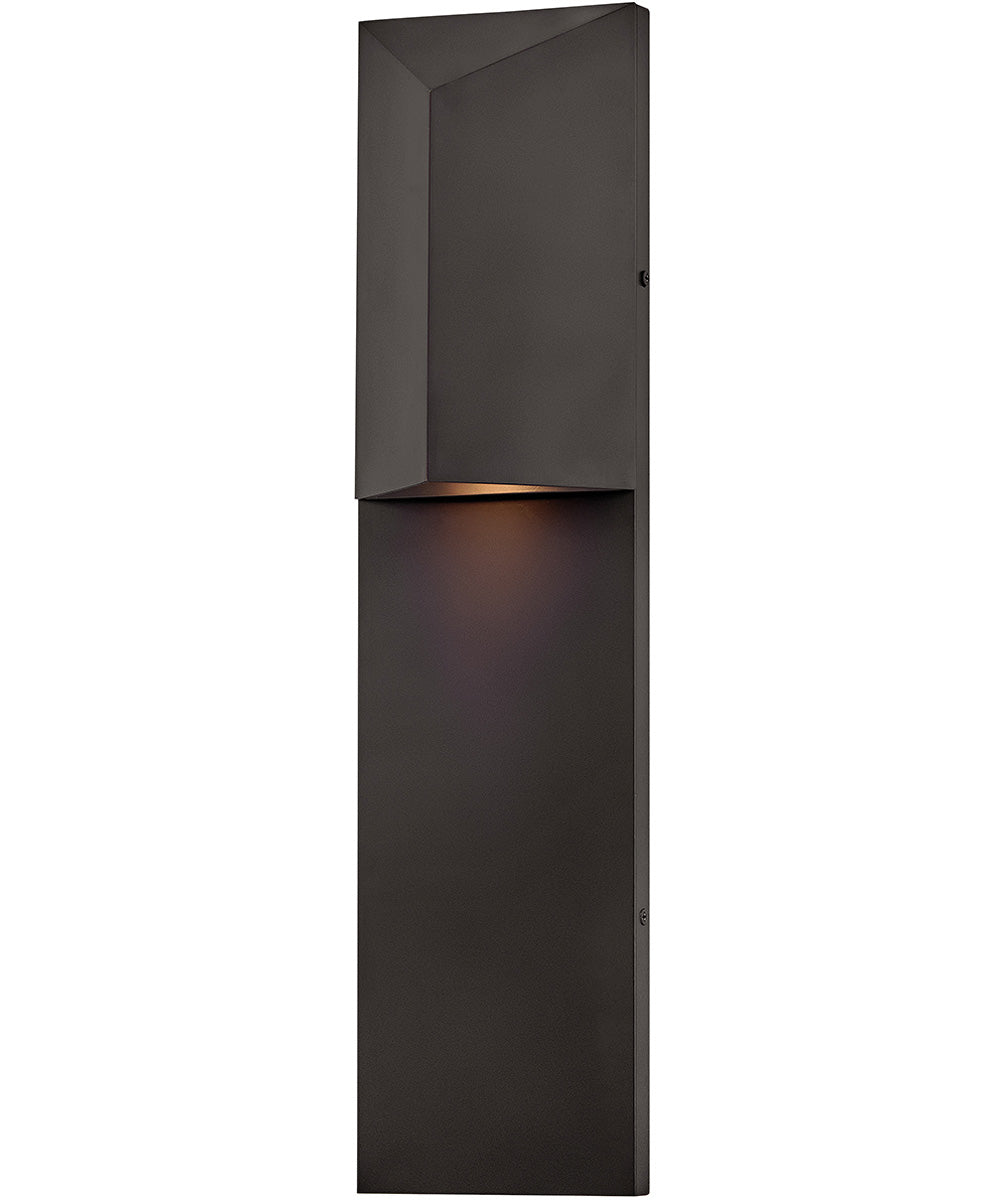 Treva 1-Light Large Wall Mount Lantern in Dark Oxidized Brass