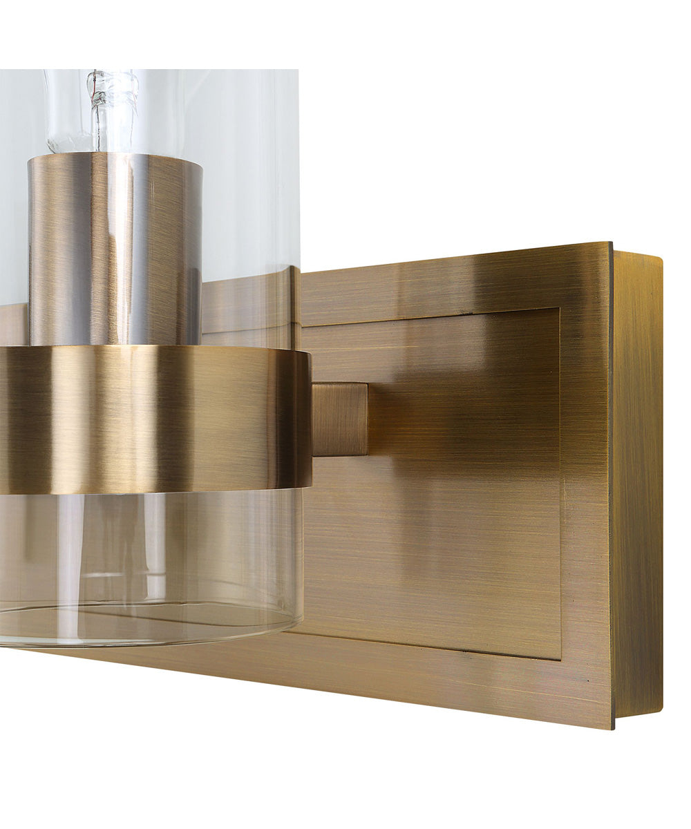 Cardiff Antique Brass 3 Light Vanity