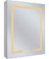 LED Cabinet Mirror 1-Light Mirror White