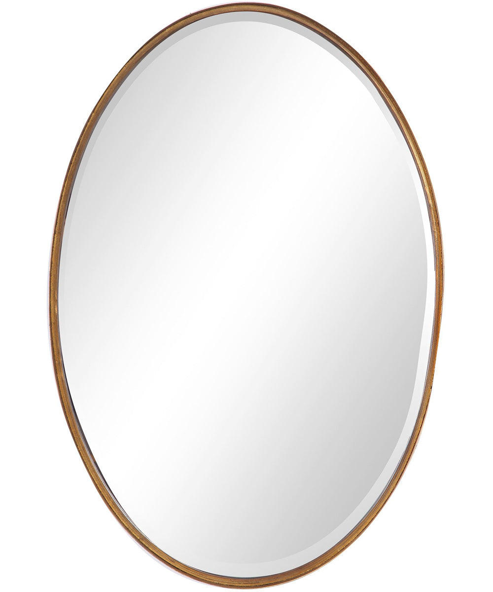 24x35" Wall Mirror Hand Finished in Gold Leaf