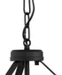 Lieon 3-Light Convertible Pendant Black