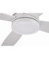 DeMarco 52" 4-blade Ceiling Fan Indoor/Outdoor Damp Rated 1-Light Fan White