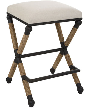 Firth Rustic Oatmeal Counter Stool