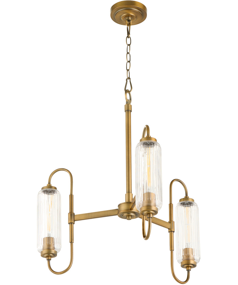 Whitmire 3-light Chandelier Brushed Brass