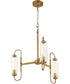 Whitmire 3-light Chandelier Brushed Brass