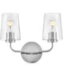 Kline 2-Light Small Two Light Vanity in Chrome