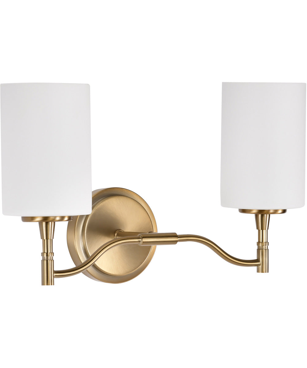 Liam 2-Light Vanity & Wall Burnished Brass