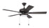 EOS Low Profile 1 bulb Frosted White 52" Ceiling Fan 1-Light Fan Classic Bronze