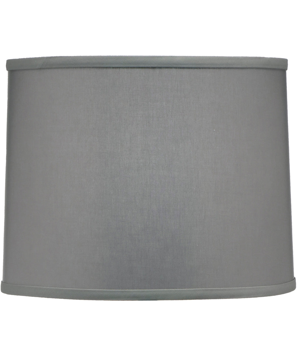 12x13x10 Gray Butcher Linen Drum Hardback Lampshade