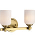 Solara 2-Light Vanity & Wall Natural Brass
