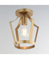 Arden Single Pendant / Semi Flush Natural Aged Brass