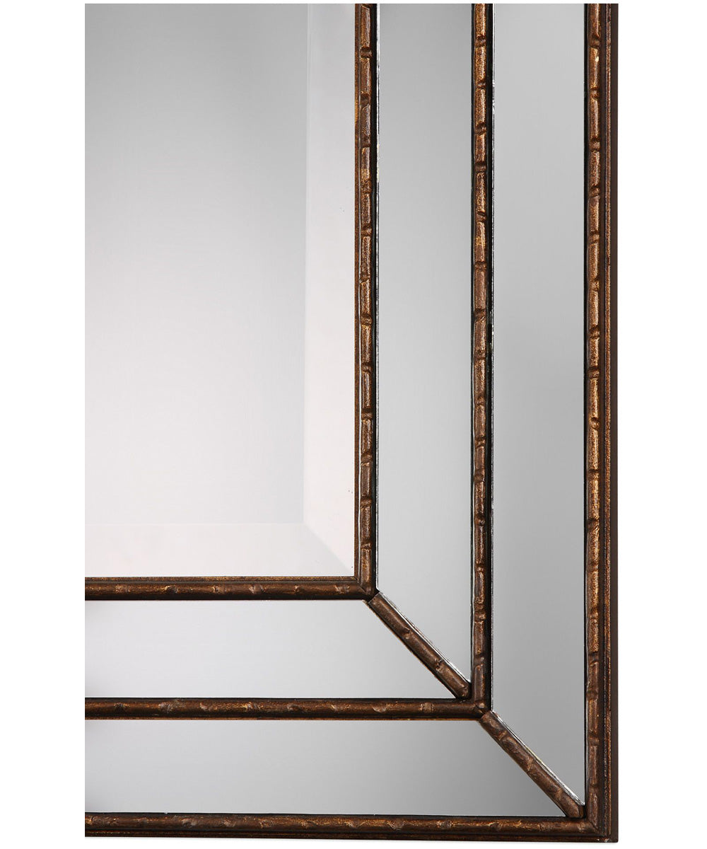 24x34" Wall Mirror Metallic Bronze with Groove Texture