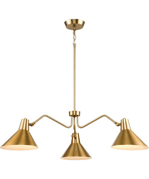 Trimble 3-Light Chandelier Brushed Bronze
