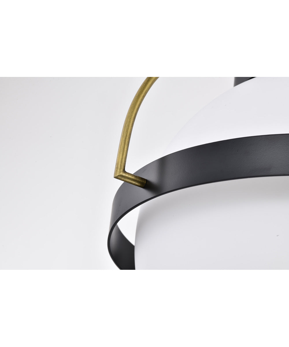 Lakeshore 1-Light Pendant Matte Black