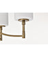 Liam 6-Light Chandelier Burnished Brass