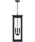 Hunt 4-Light Outdoor Hanging-Lantern Black