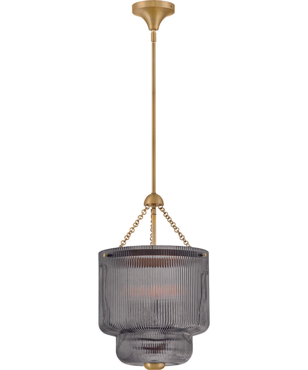 Adella 4-Light Medium Pendant in Lacquered Brass