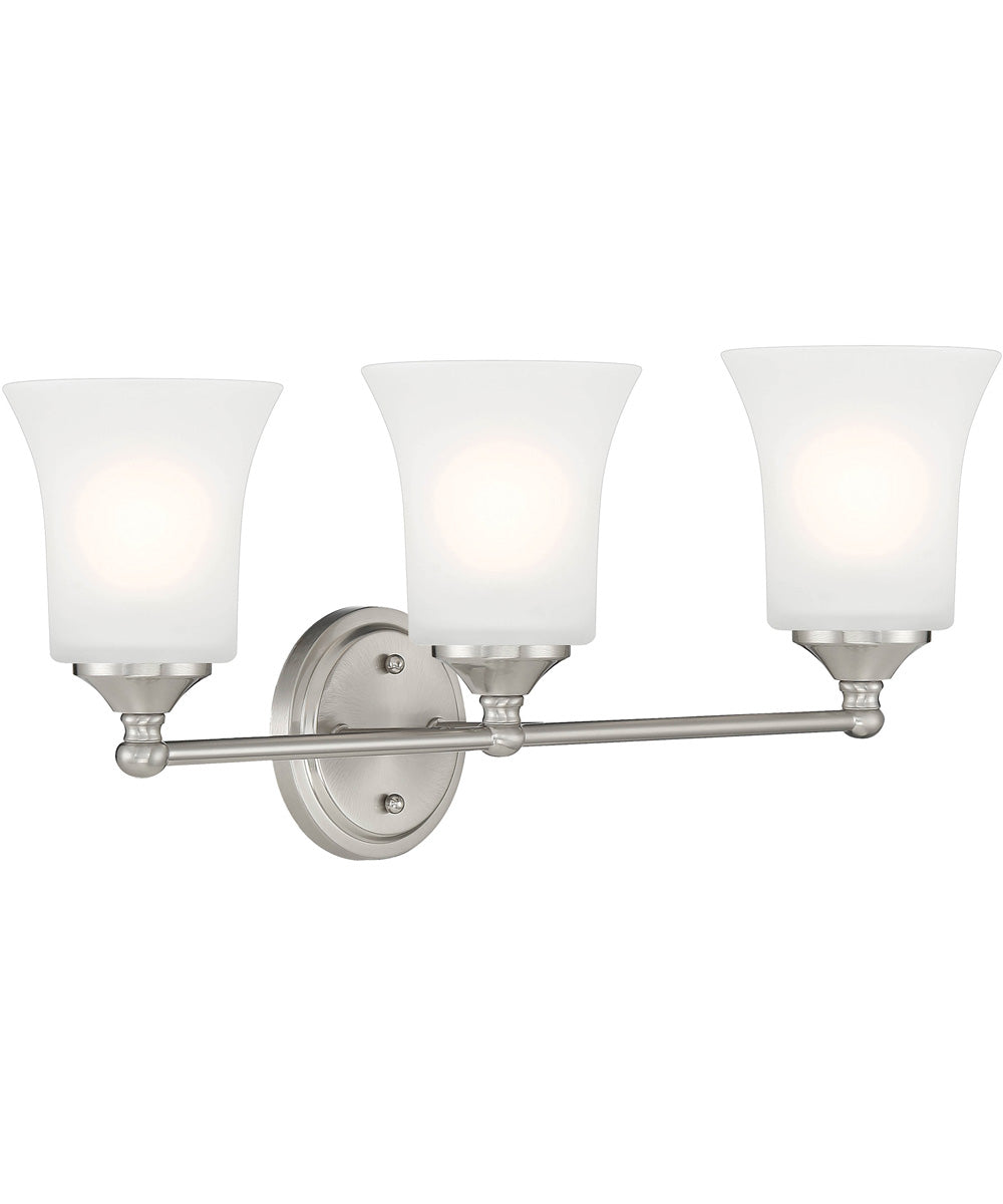 Bronson 3 Light Vanity Brushed Nickel