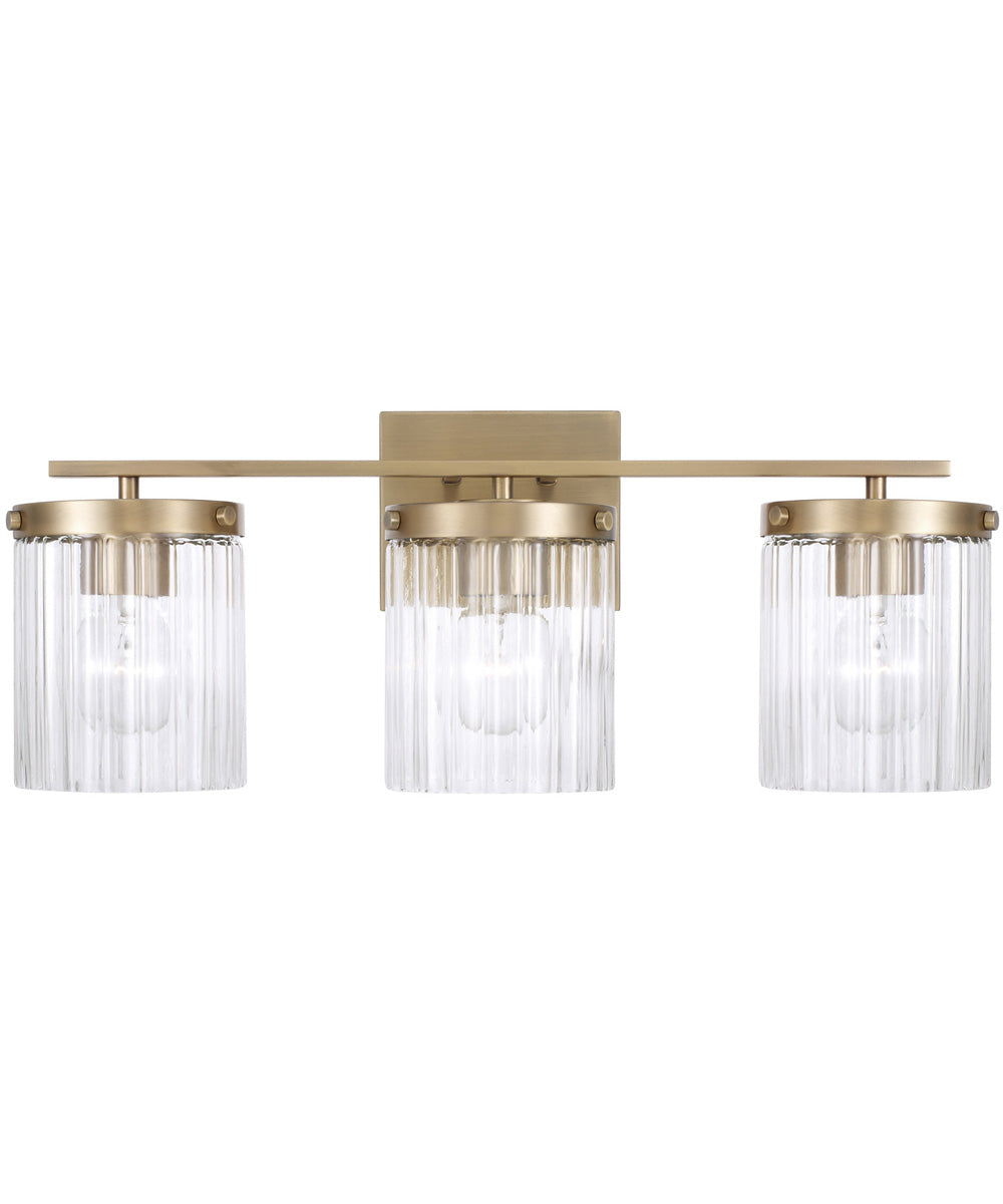 Vaughn 3-Light Vanity Aged Brass