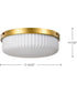 Solara 3-Light Close-to-Ceiling Natural Brass