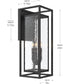Shaw 25 inch 1 Light Outdoor Wall Light with Clear Glass Textured Black