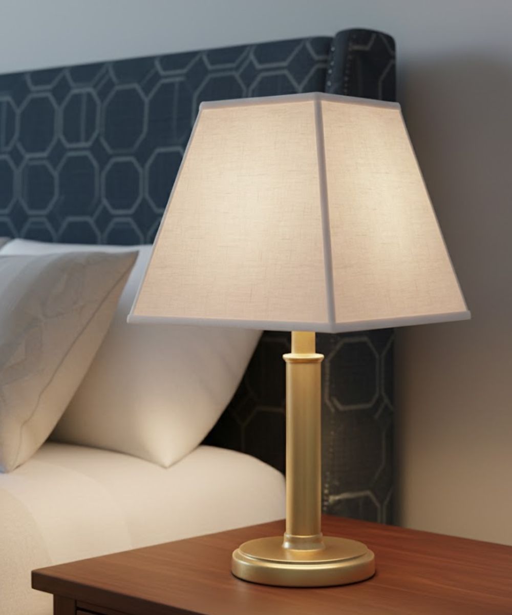 8x14x12 Cream Aberdeen Tapered Square Hardback Lampshade