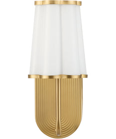 Belinder Wall Mount Light Fixture Aged Brass