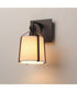 Bandera 1-Light Wall Sconce Dark Bronze