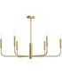 Reines 6-Light Large Chandelier Brushed Gold