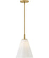 Honey 1-Light Small Pendant in Lacquered Brass