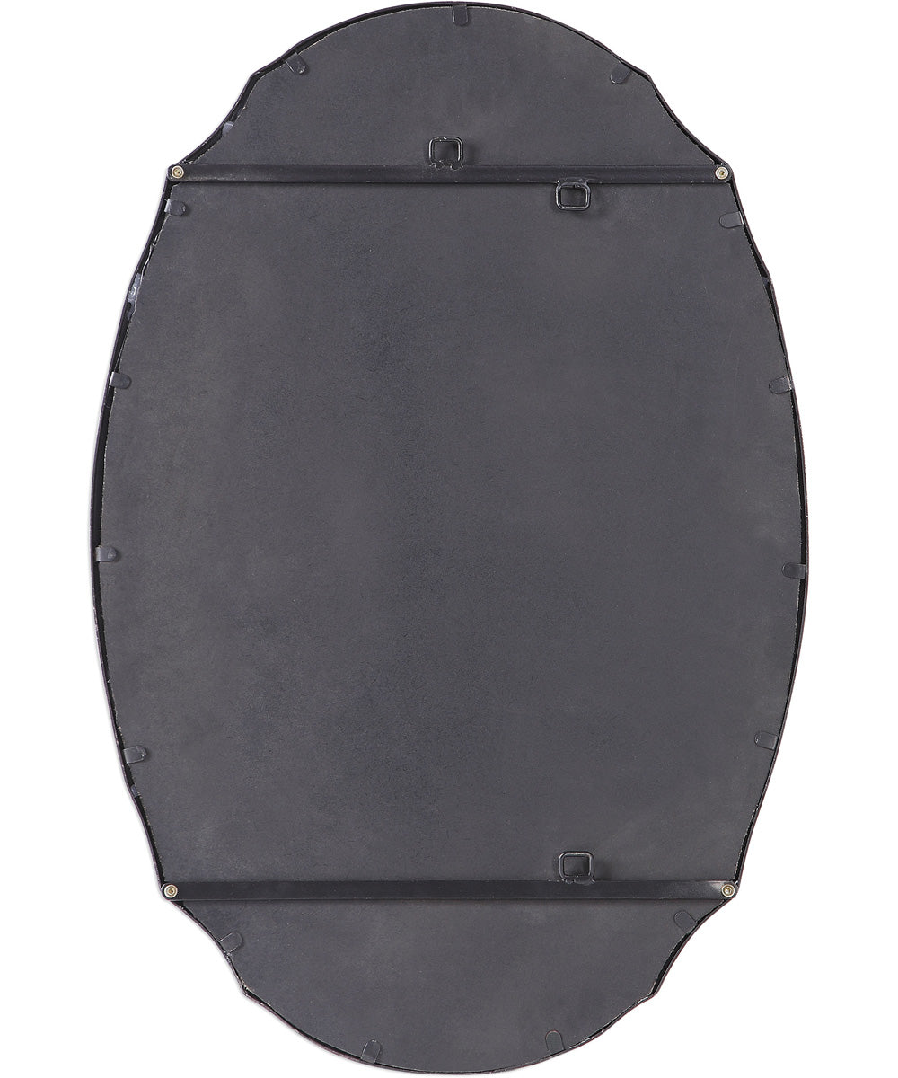 24x36" Wall Mirror in Hammered Silver