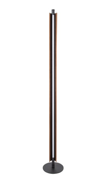 Cameron 1-Light Lighting Flat Black/Walnut
