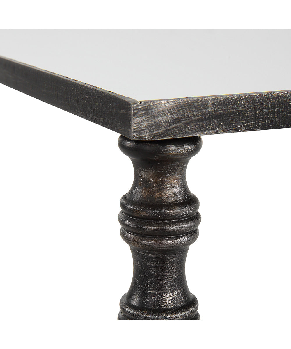 Henzler Mirrored Steel Lamp Table