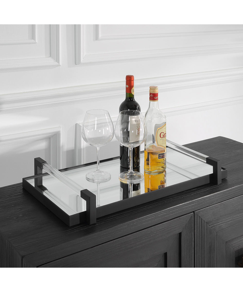 Deki Black Mirrored Tray