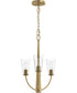 Jheni 3-Light Chandelier with Clear Glass Shades Brushed Gold