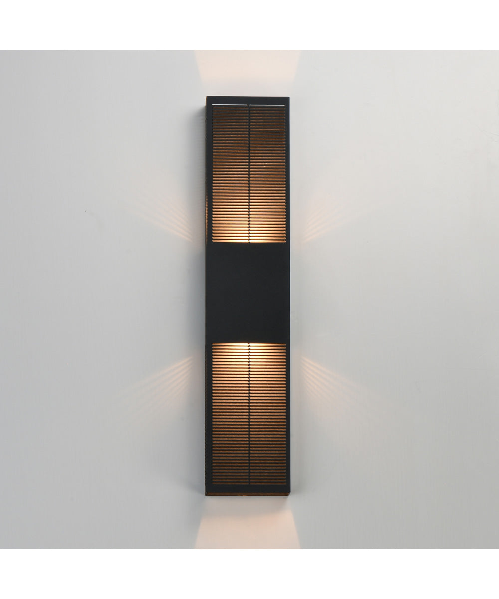 Grate 30 inch LED Outdoor Wall Sconce Black