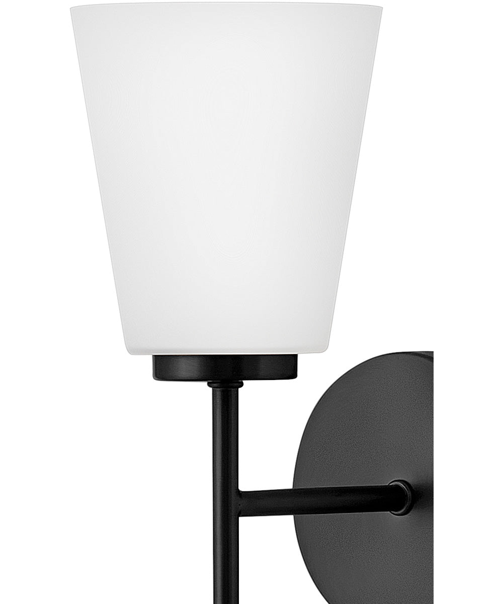 Bri 1-Light Medium Single Light Vanity in Black