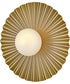 Stevie 1-Light Medium Flush Mount in Lacquered Brass