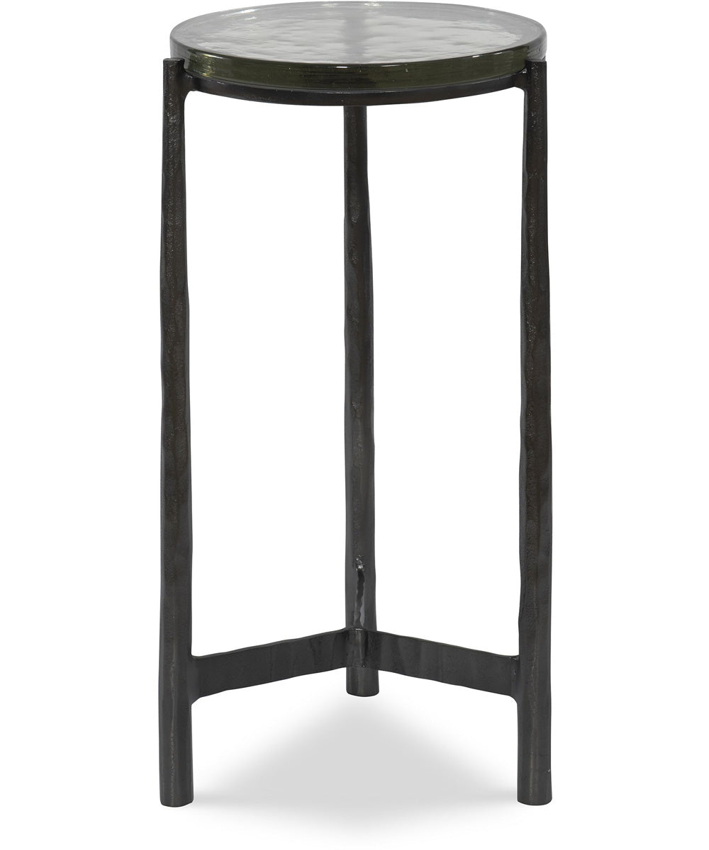 Eternity Iron & Glass Accent Table