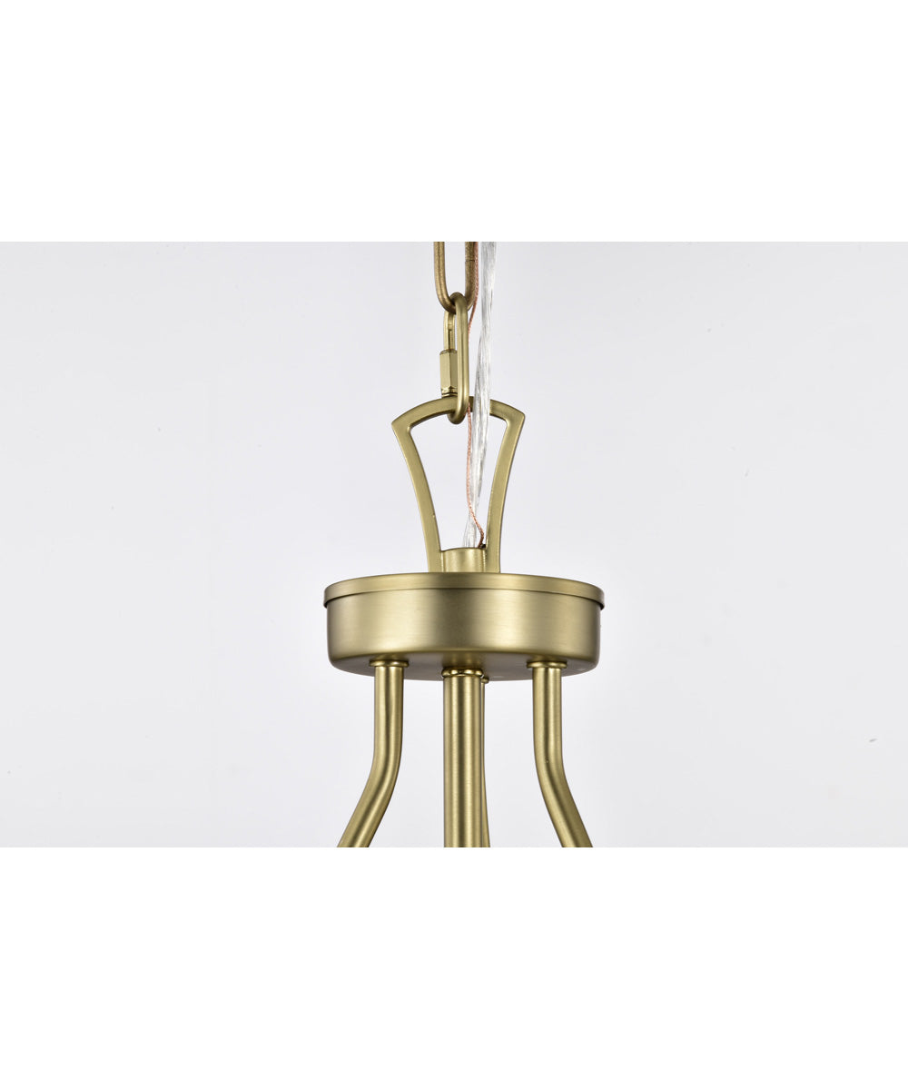 Boliver 3-Light Pendant Vintage Brass