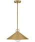 Milo 1-Light Large Pendant in Lacquered Brass