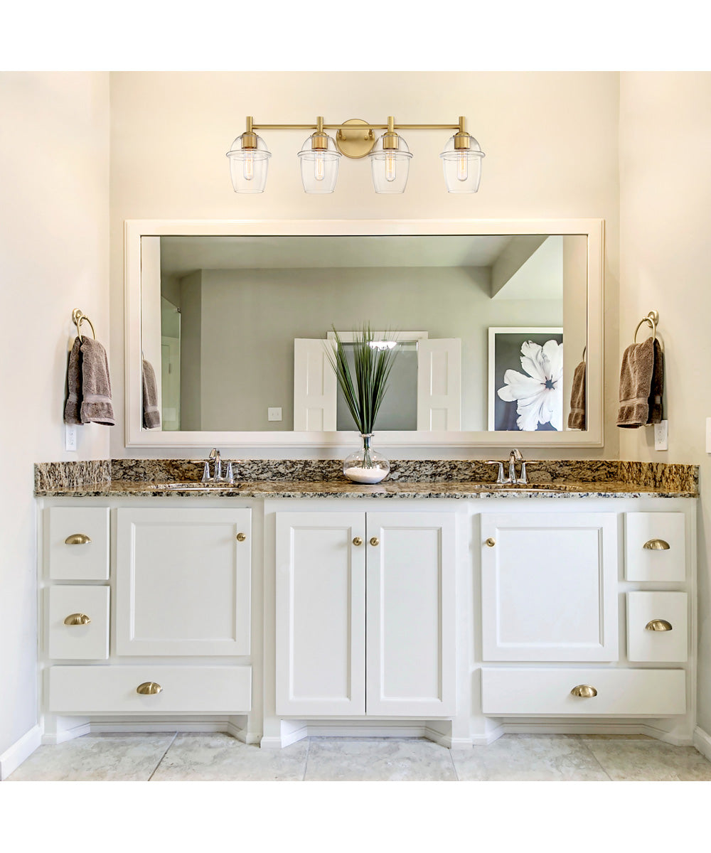 Summer Jazz 4 Light Vanity Brushed Gold