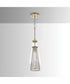 Abbott 1-Light Pendant Aged Brass